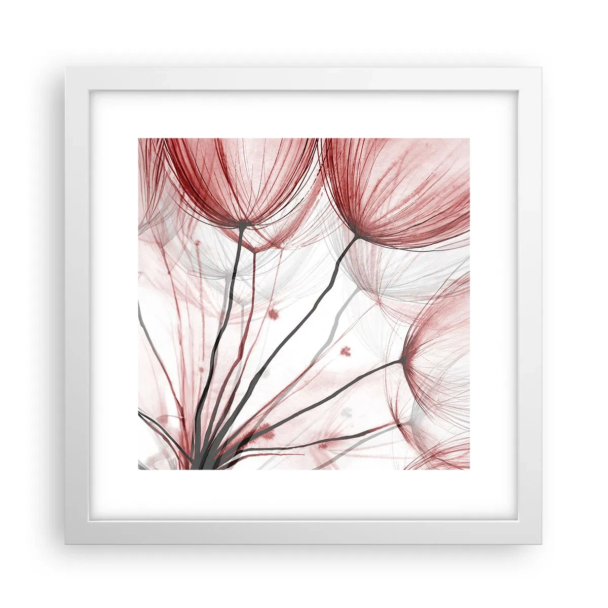 Poster in einem weißen Rahmen - Vor der Abfahrt - 30x30 cm