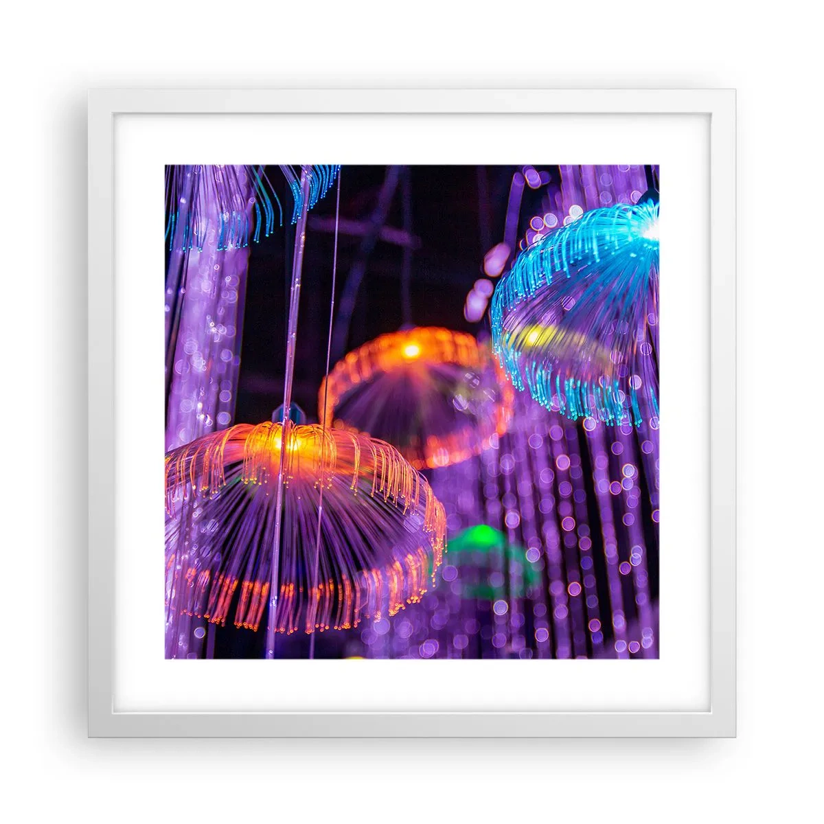Poster in einem weißen Rahmen - Lichtbrunnen - 40x40 cm