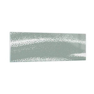 Glasbild - Bild auf glas - Abstraktion im Winterklima - 90x30 cm