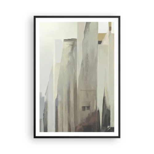 Poster in einem schwarzem Rahmen - Traum von der Stadt - 70x100 cm