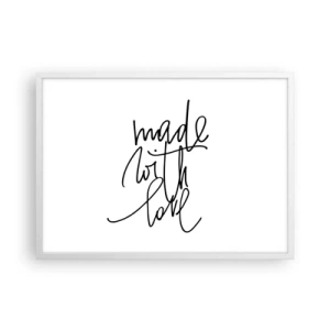 Poster in einem weißen Rahmen - Die beste Marke - 70x50 cm