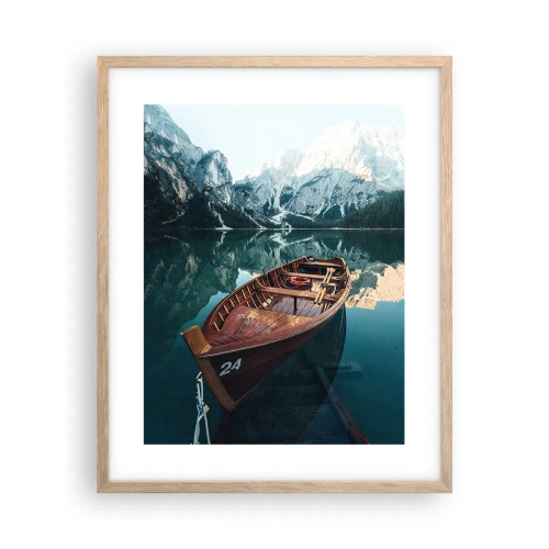 Poster in einem Rahmen aus heller Eiche - Wie auf Glas gemalt - 40x50 cm