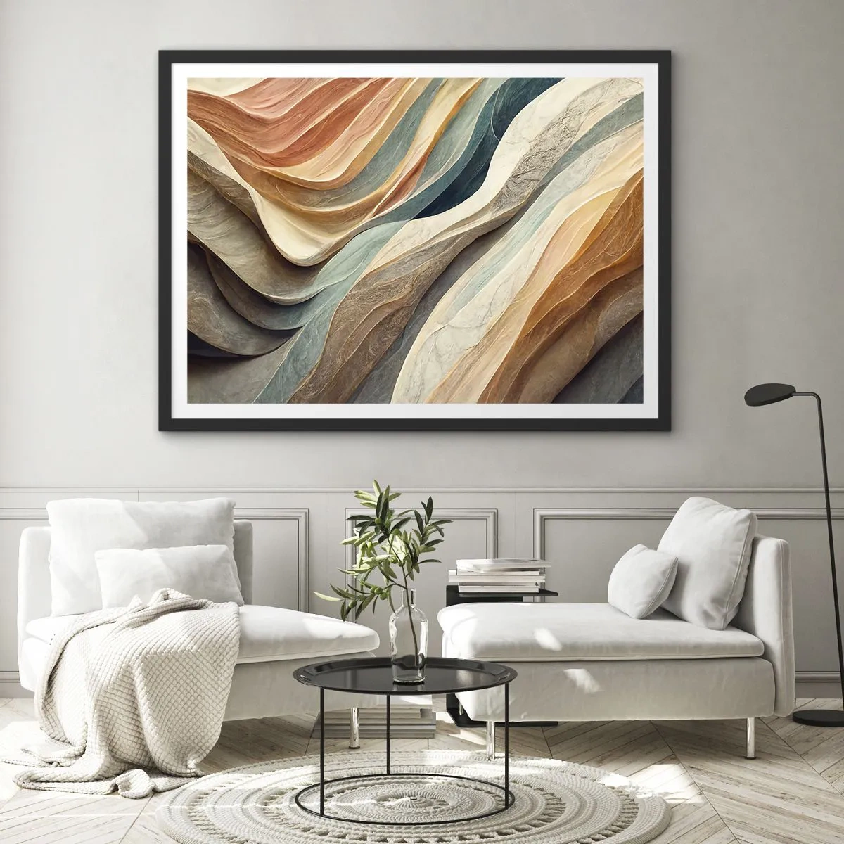 Poster in einem schwarzem Rahmen - Moment vor der Veränderung - 91x61 cm