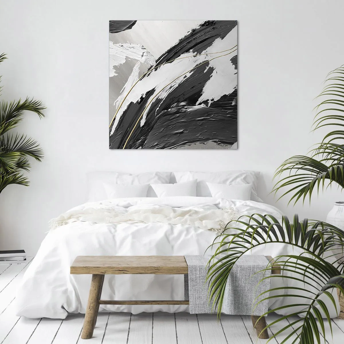 Bild auf Leinwand - Leinwandbild - Abstraktion in großem Stil - 30x30 cm