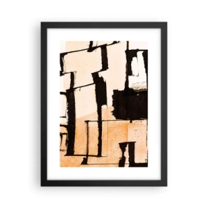 Poster in einem schwarzem Rahmen - Also doch Ordnung - 30x40 cm