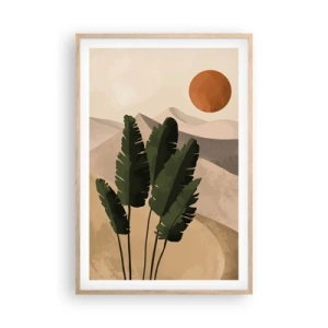 Poster in einem Rahmen aus heller Eiche - Der Triumph des Lebens - 61x91 cm