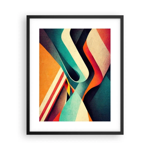 Poster in einem schwarzem Rahmen - Intensive Komposition - 40x50 cm