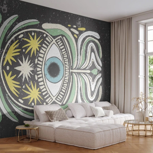 Fototapete Standard Eco - Stammesrituale - Boho, Auge, Pastell - 150x105 cm