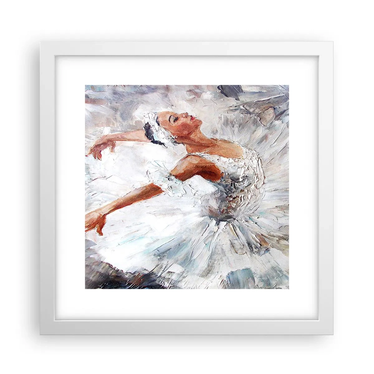 Poster in einem weißen Rahmen - Zart und leicht wie Tüll - 30x30 cm