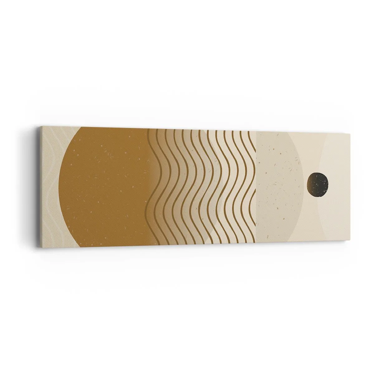 Bild auf Leinwand - Leinwandbild - Zur Entstehung geometrischer Figuren - 90x30 cm