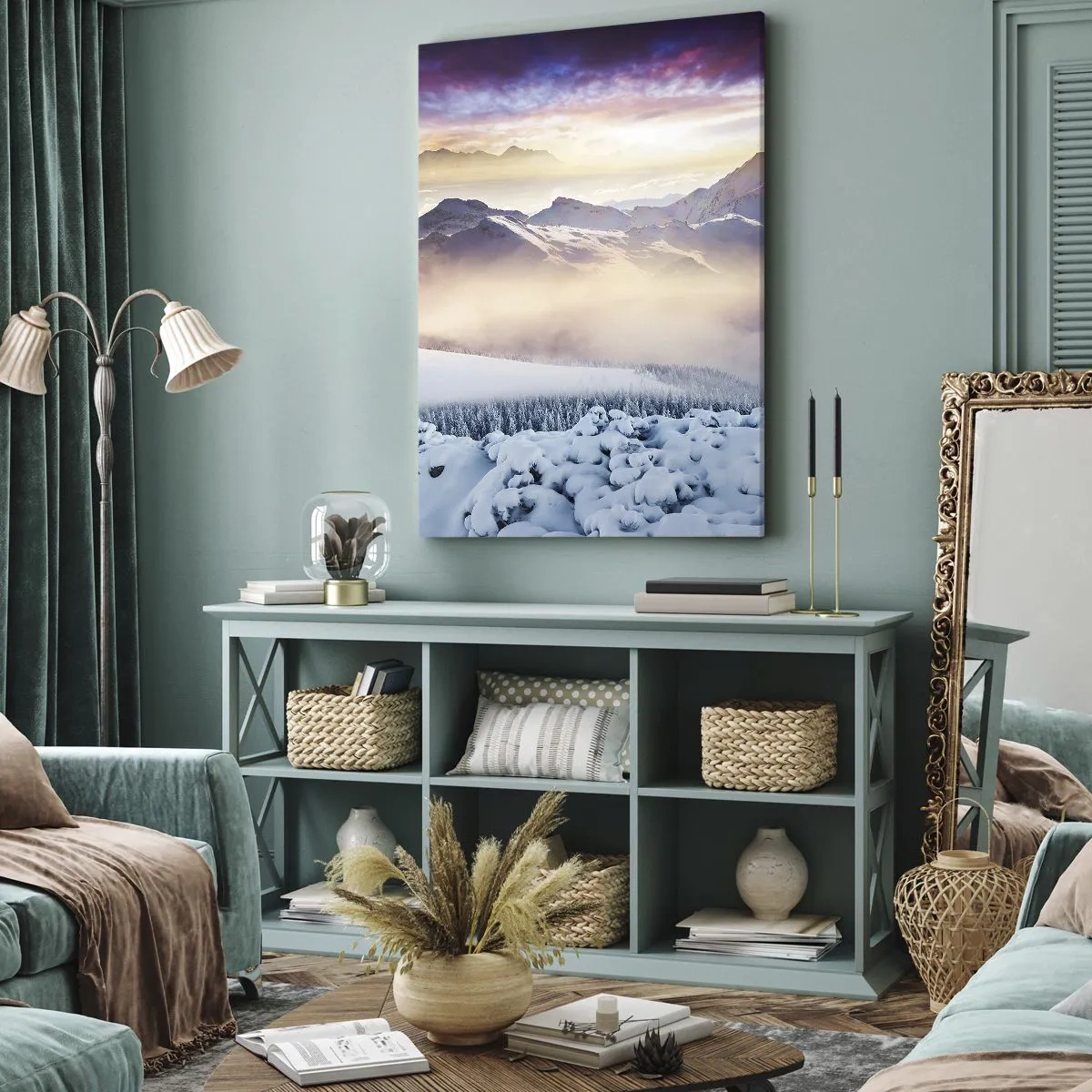 Bild auf Leinwand - Leinwandbild - Die Kraft und Reinheit der Natur - 45x80 cm