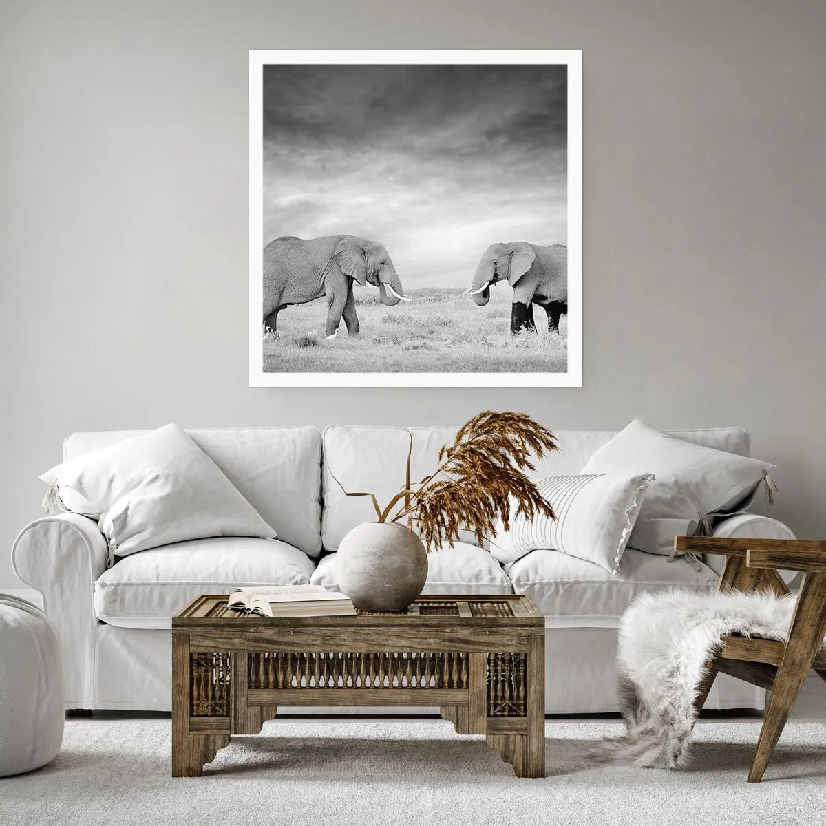 Poster - Grau ist schön - 50x50 cm