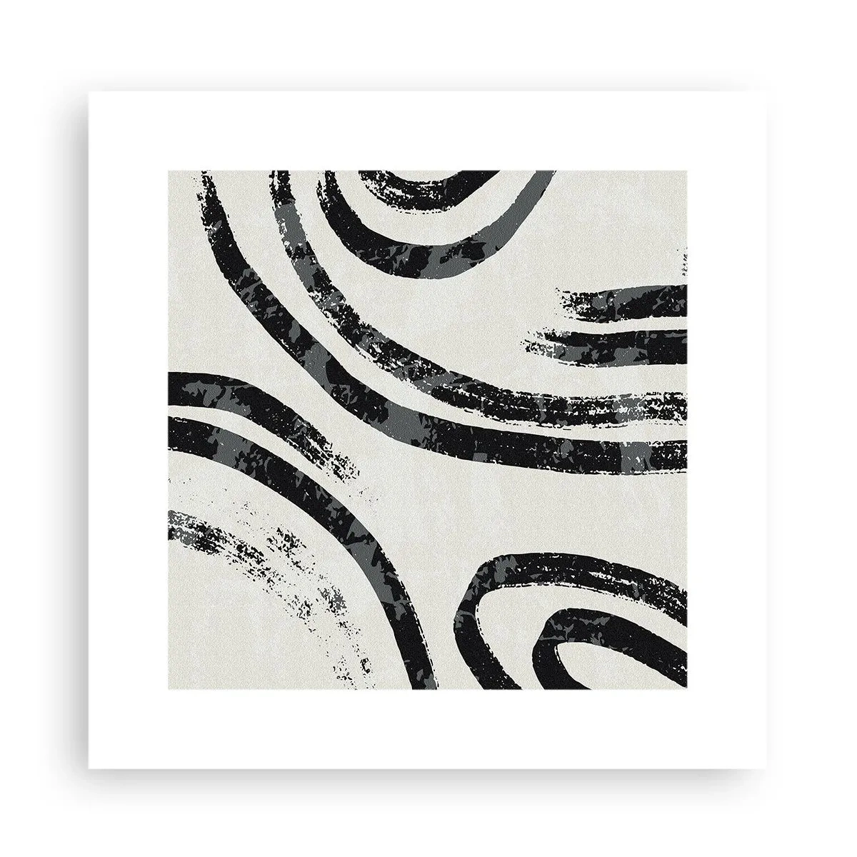 Poster - Bei Hälfte angehalten - 30x30 cm