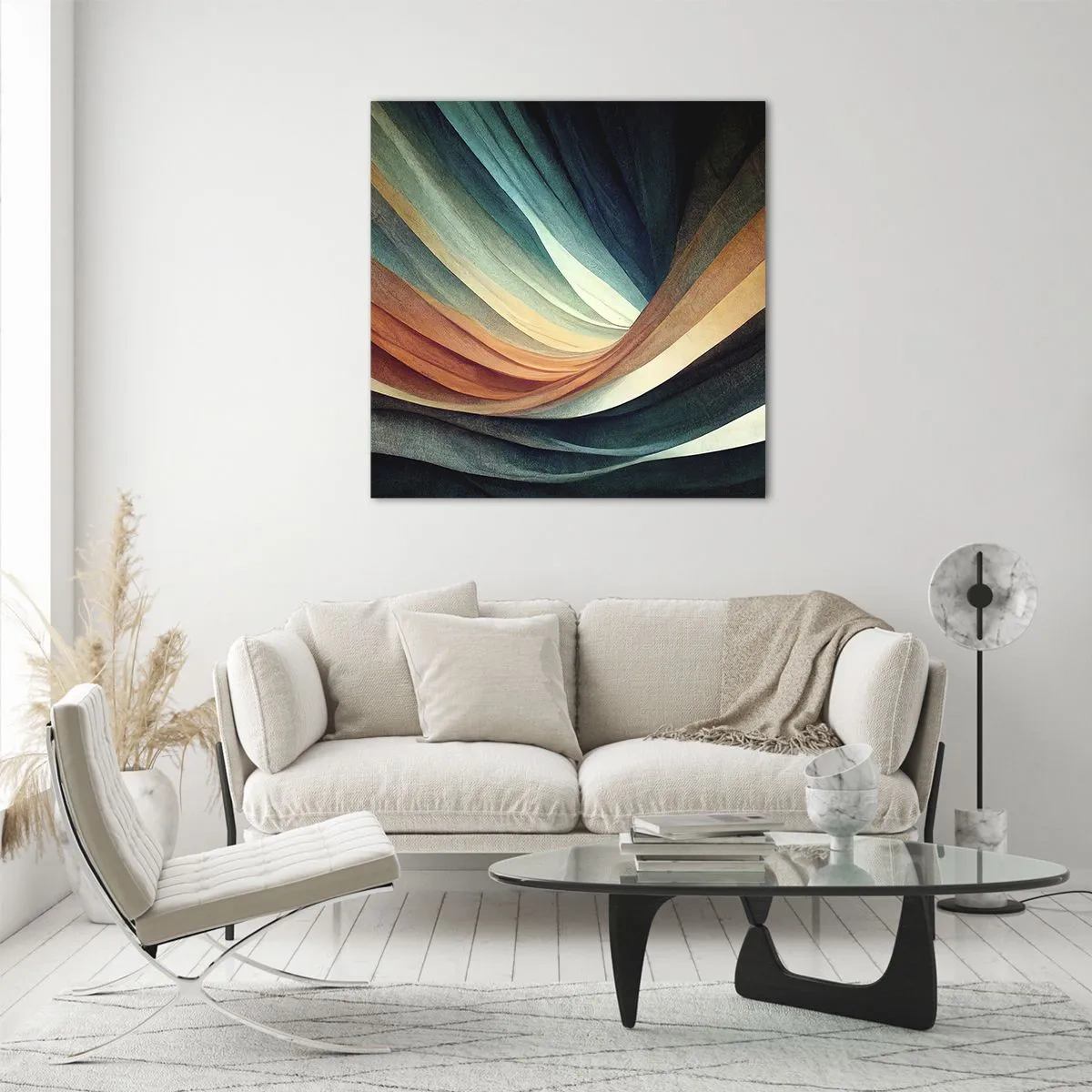 Glasbild - Bild auf glas - Aus Farben gewebt - 40x40 cm