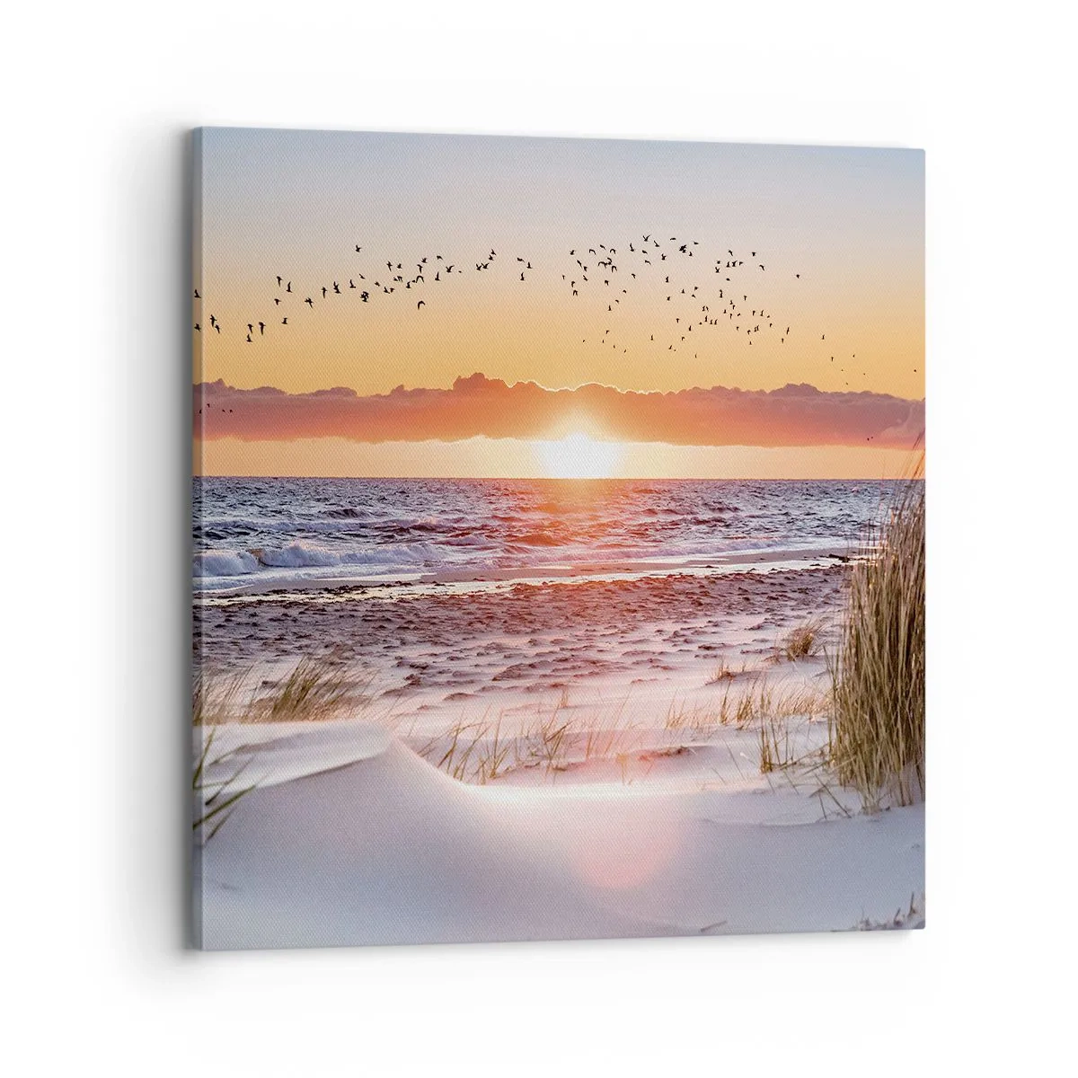 Bild auf Leinwand - Leinwandbild - Horizontale Landschaft - 70x70 cm