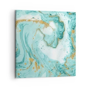 Bild auf Leinwand - Leinwandbild - Unter der großen Welle der Edo-Ära - 60x60 cm