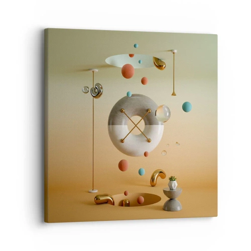 Bild auf Leinwand - Leinwandbild - Alles kann passieren - 30x30 cm