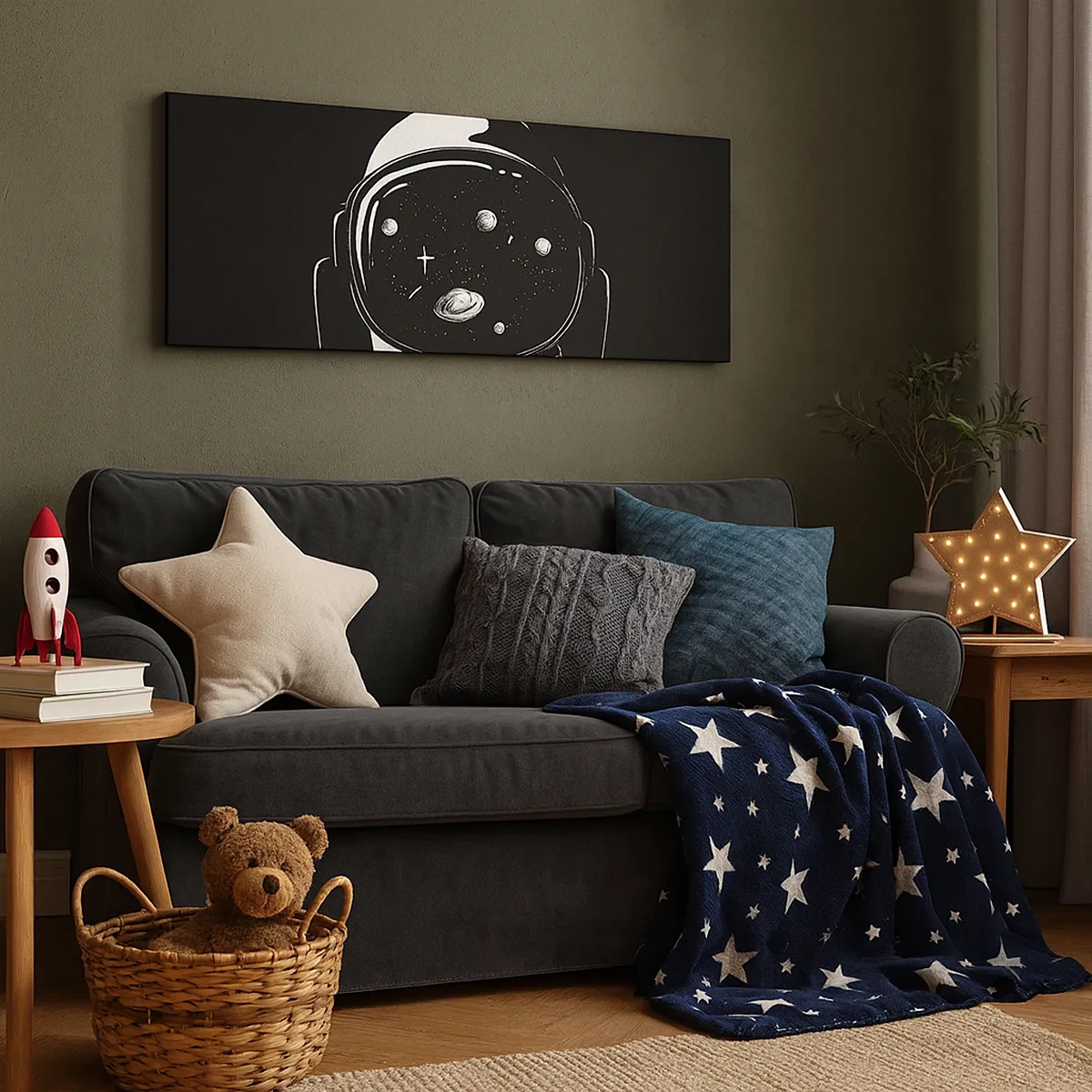 Bild auf Leinwand - Leinwandbild - Schöne Aussicht - 30x30 cm