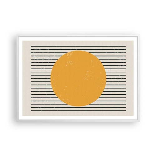 Poster in einem weißen Rahmen - Die Kraft der Einfachheit - 100x70 cm