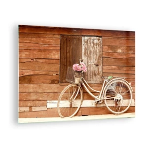 Glasbild - Bild auf glas - Ich komme gleich wieder - 70x50cm - Ich komme gleich wieder - Moderne Wanddekoration für Wohnzimmer und Schlafzimmer ARTTOR