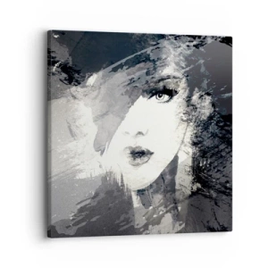 Bild auf Leinwand - Leinwandbild - Hinter einem grauen Schleier - 30x30 cm