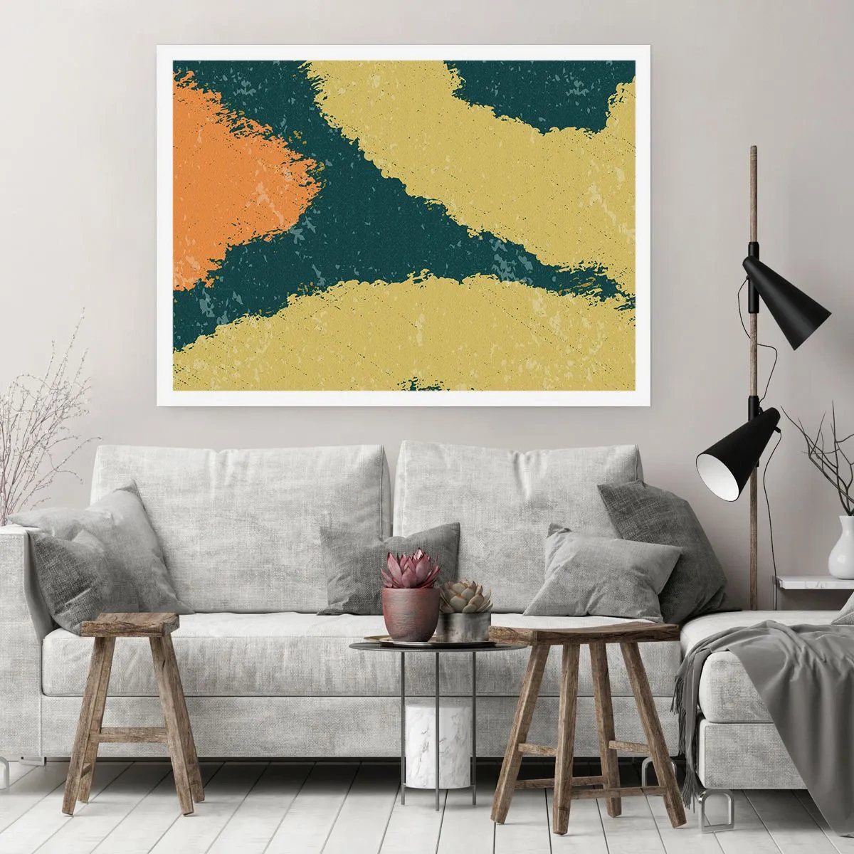 Poster - Abstraktion – langsame Bewegung - 91x61 cm