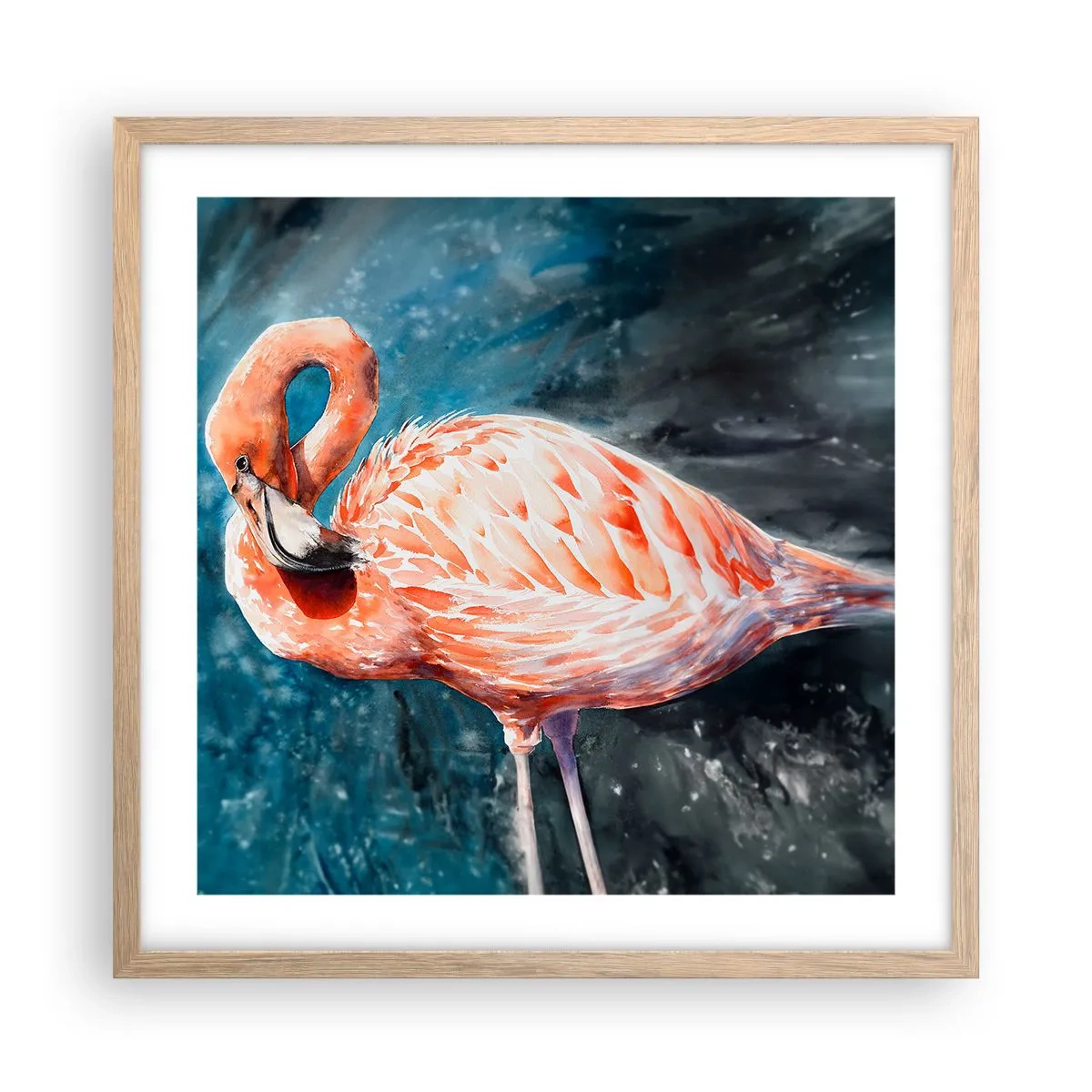 Poster in einem Rahmen aus heller Eiche - Von Natur aus dekorativ - 50x50 cm