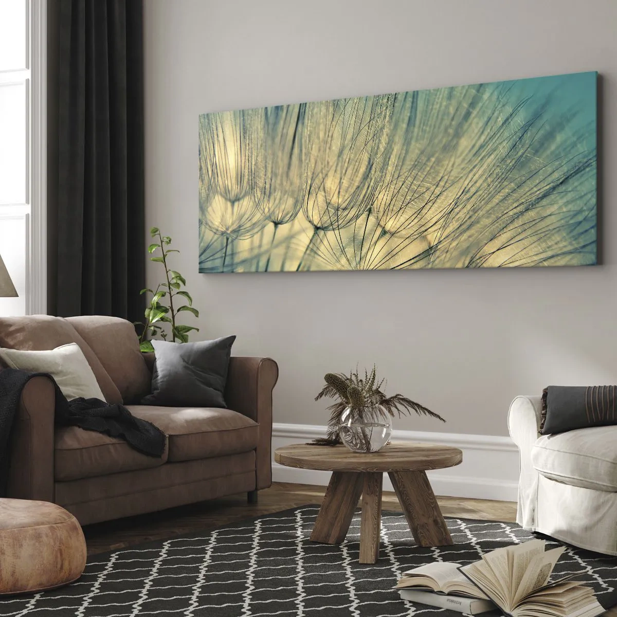 Bild auf Leinwand - Leinwandbild - In Erwartung des Windes - 90x30 cm