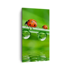 Bild auf Leinwand - Leinwandbild - Den ganzen Sommer unterwegs - 45x80 cm