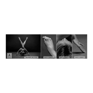 Fototapeten Muster Premium Canvas - Die Geometrie der Nacktheit - Frau, Stück, Körper - 100x30 cm