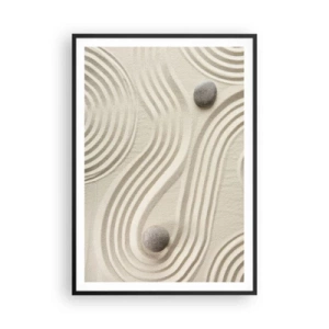 Poster in einem schwarzem Rahmen - Ein Hauch von Wärme - 70x100 cm