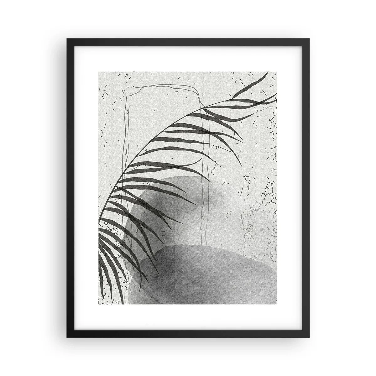 Poster in einem schwarzem Rahmen - Subtile Exotik der Natur - 40x50 cm