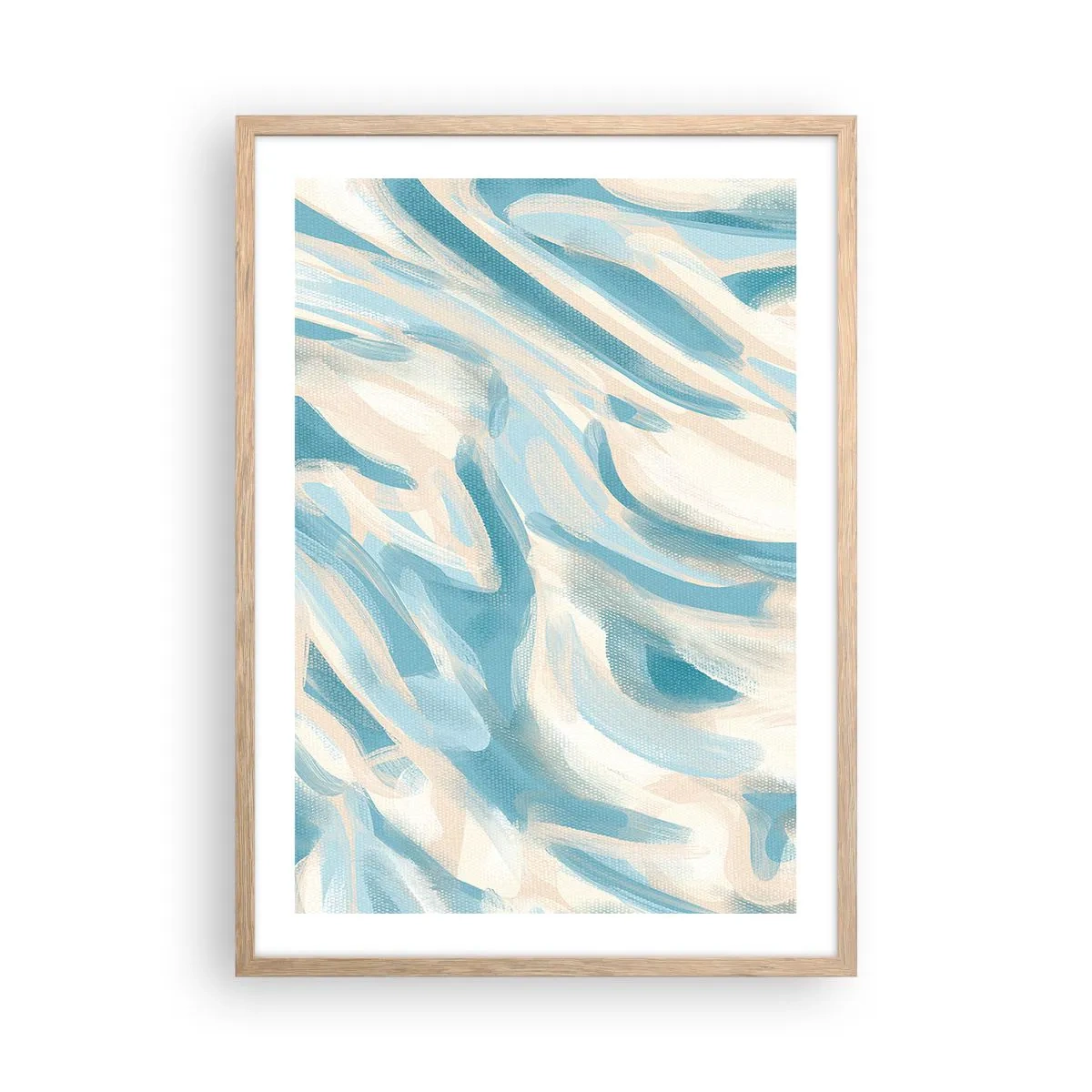 Poster in einem Rahmen aus heller Eiche - Frühlingsbrisen - 50x70 cm