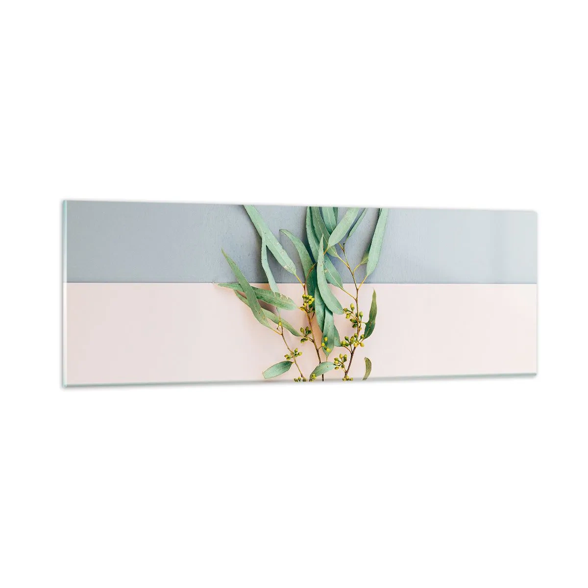 Glasbild - Bild auf glas - Pastellige Subtilität - 90x30 cm