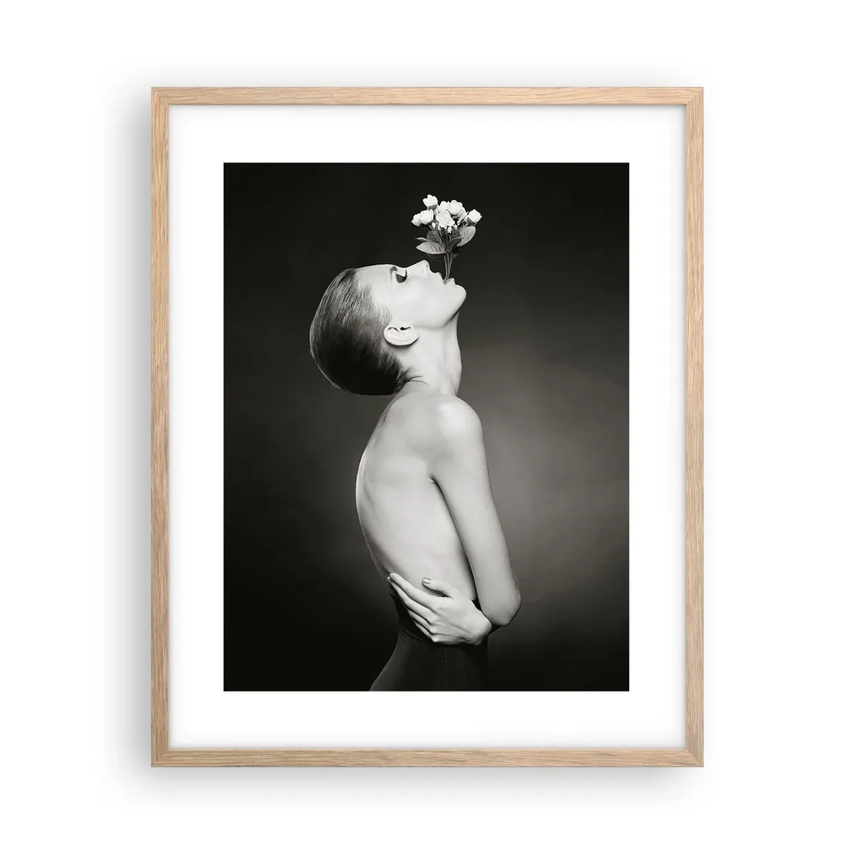 Poster in einem Rahmen aus heller Eiche - Exzentrische Eleganz - 40x50 cm