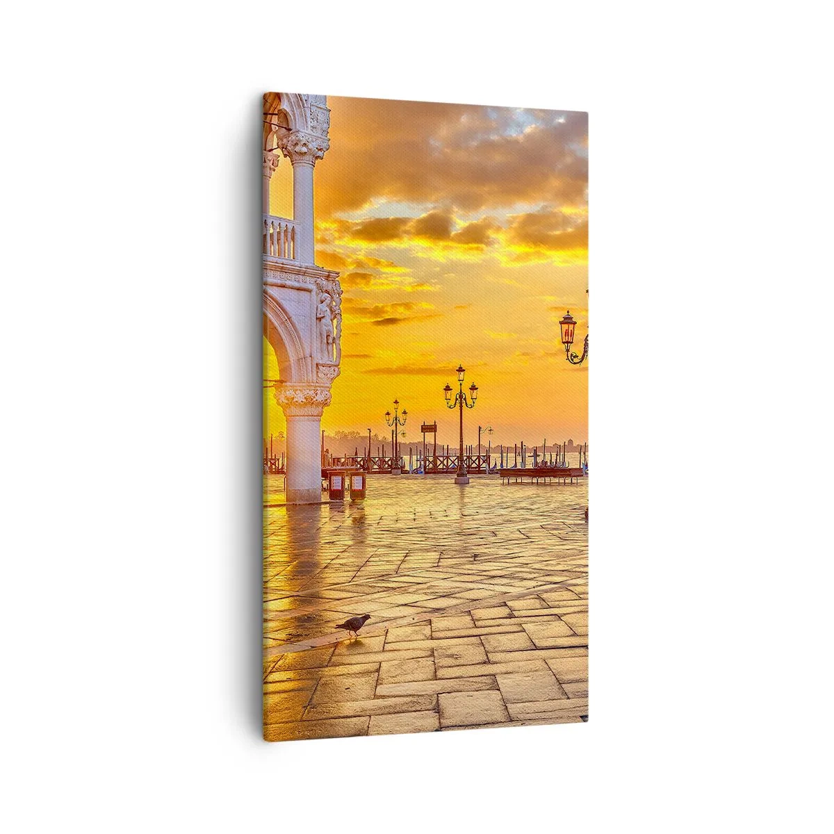 Bild auf Leinwand - Leinwandbild - Wo sind alle? - 45x80 cm