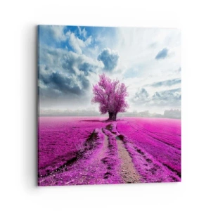Bild auf Leinwand - Leinwandbild - Heide - Wildnis - 70x70 cm