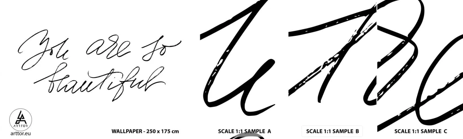 Fototapeten Muster Selbstklebend Deluxe Sticker - Glauben Sie wirklich ... - Typografie, Bejahung, Maxime - 100x30 cm