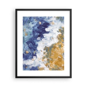 Poster in einem schwarzem Rahmen - Tanz der Naturelemente - 40x50 cm