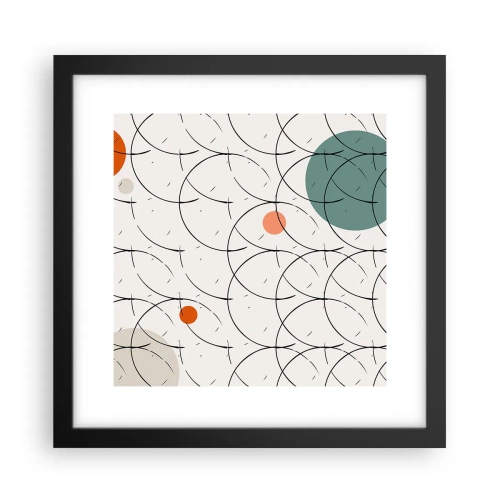 Poster in einem schwarzem Rahmen - Im Pop-Art-Geist - 30x30 cm