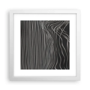 Poster in einem weißen Rahmen - Rhythmus und Akzent - 30x30 cm