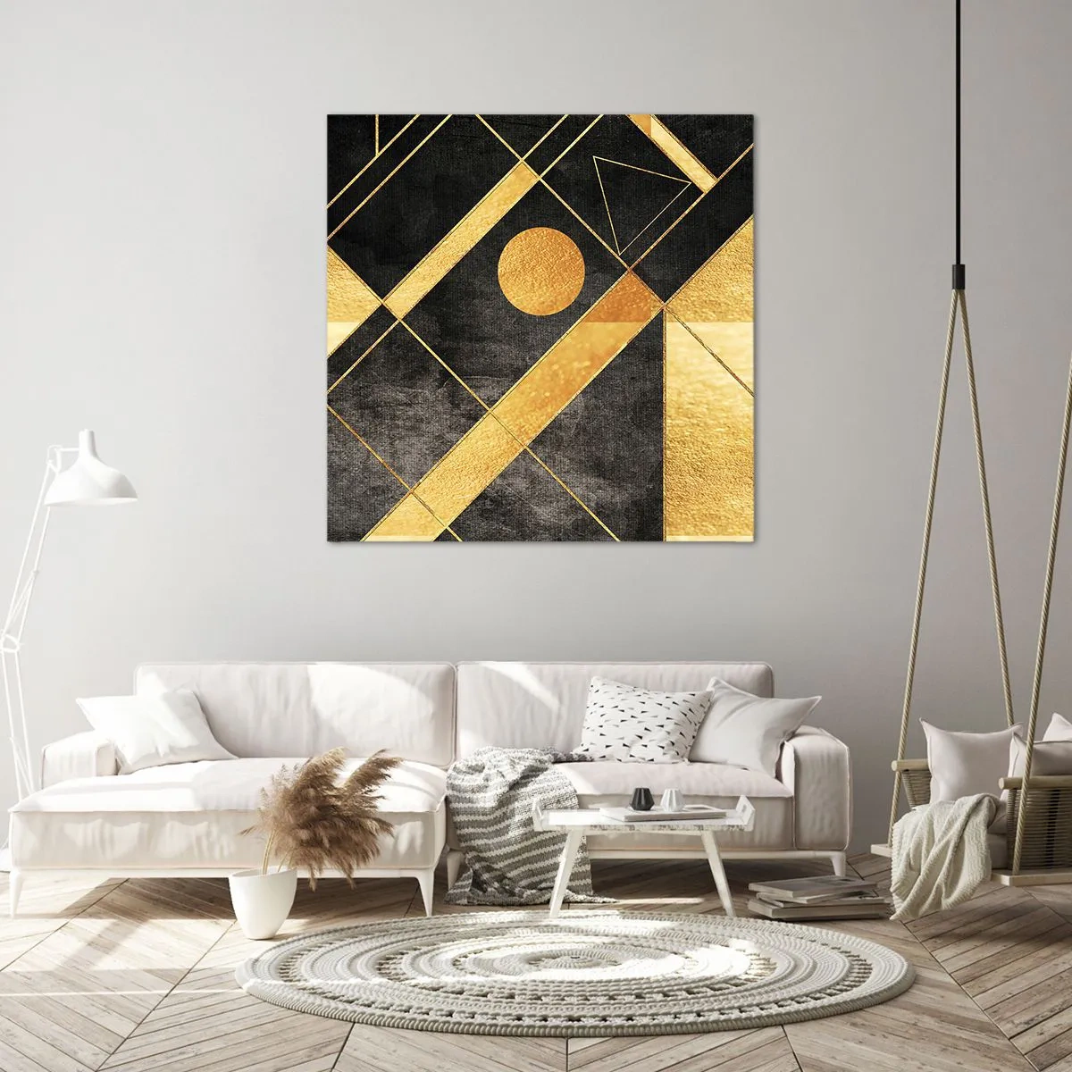 Bild auf Leinwand - Leinwandbild - Die Sonne der Wüste - 40x40 cm