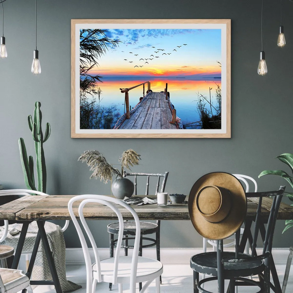 Poster in einem Rahmen aus heller Eiche - Es ist Zeit, zurückzukehren ... - 40x30 cm