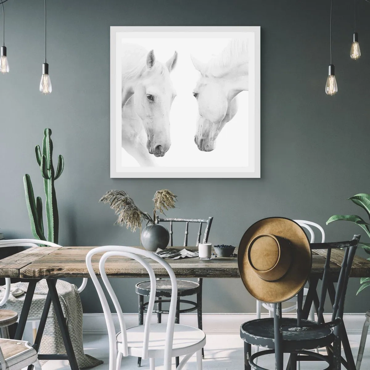 Poster in einem weißen Rahmen - Ist das Freundschaft...? - 50x50 cm