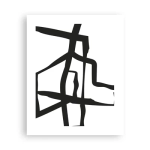 Poster - Schwarz-Weiß-Design - 40x50 cm