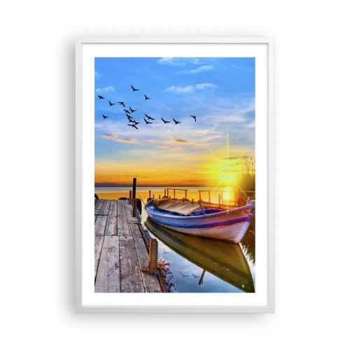 Poster in einem weißen Rahmen - Bis morgen - 50x70 cm