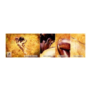 Fototapeten Muster Selbstklebend Deluxe Sticker - Entdeckt, aber immer noch ein Rätsel - Frau, Akt, Stück - 100x30 cm