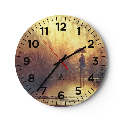 Wanduhr - Glasuhr - Ich habe das Gefühl, dass mich jemand ansieht - 30x30 cm