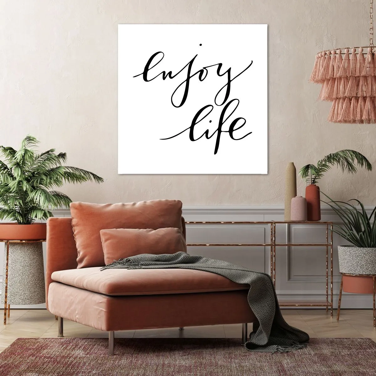 Bild auf Leinwand - Leinwandbild - Nichts hinzufügen… - 40x40 cm