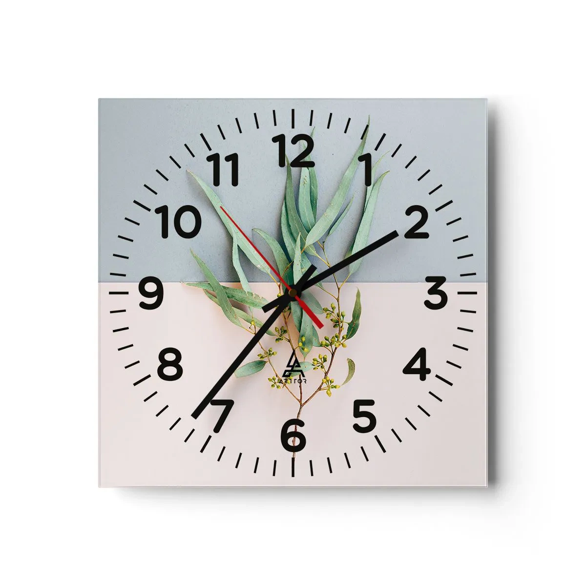 Wanduhr - Glasuhr - Pastellige Subtilität - 30x30 cm